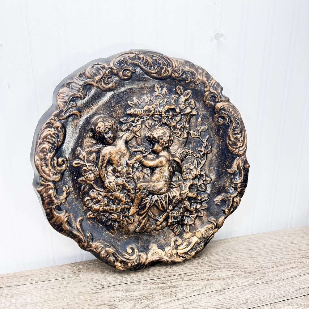 Vintage Cherub Wall Hanging: Gothic Home Decor